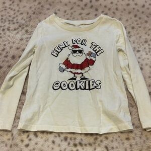 Oshkosh toddler girls here for the cookies christmas long sleeve tee size 3t